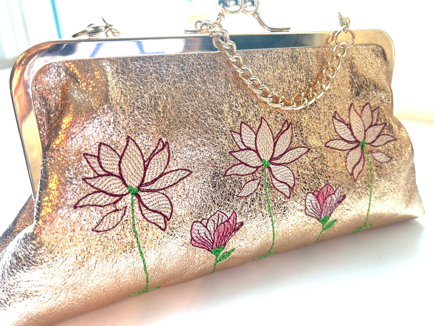 Embroidered Evening Clutch - Handmade Luxury