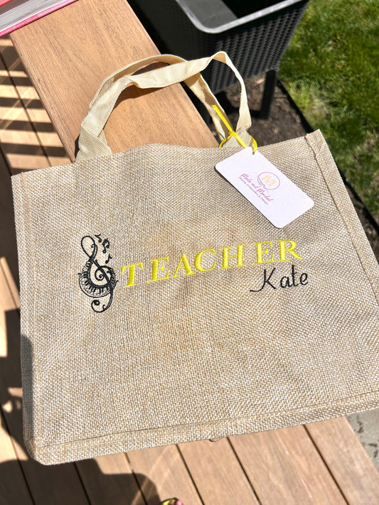 Custom Burlap Totes
